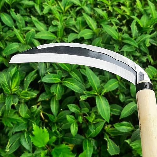 Miniatura 4 de Kana Hoe 217 Herramienta de jardín japonesa – azada de mano/hoz es perfecta para deshierbar y cultivar. El borde de la hoja es muy afilado.