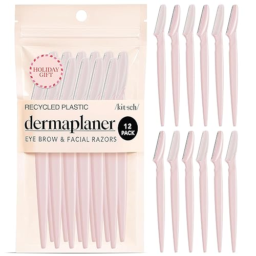 Kitsch Dermaplane Razor for Women Face – Face Razors for Women & Men, Eyebrow Trimmer & Face Shaver – Exfoliating Facial Razor & Skin Care Tool for