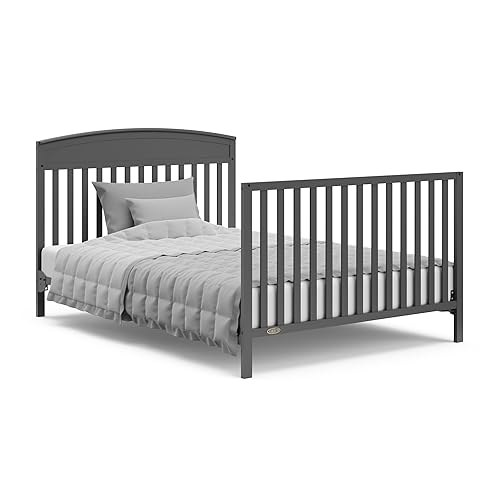 Vista 159 de Graco Benton - Cuna convertible 5 en 1 con cajón (negro) – Se convierte de cuna de bebé a cama infantil, sofá cama y cama de tamaño completo, se