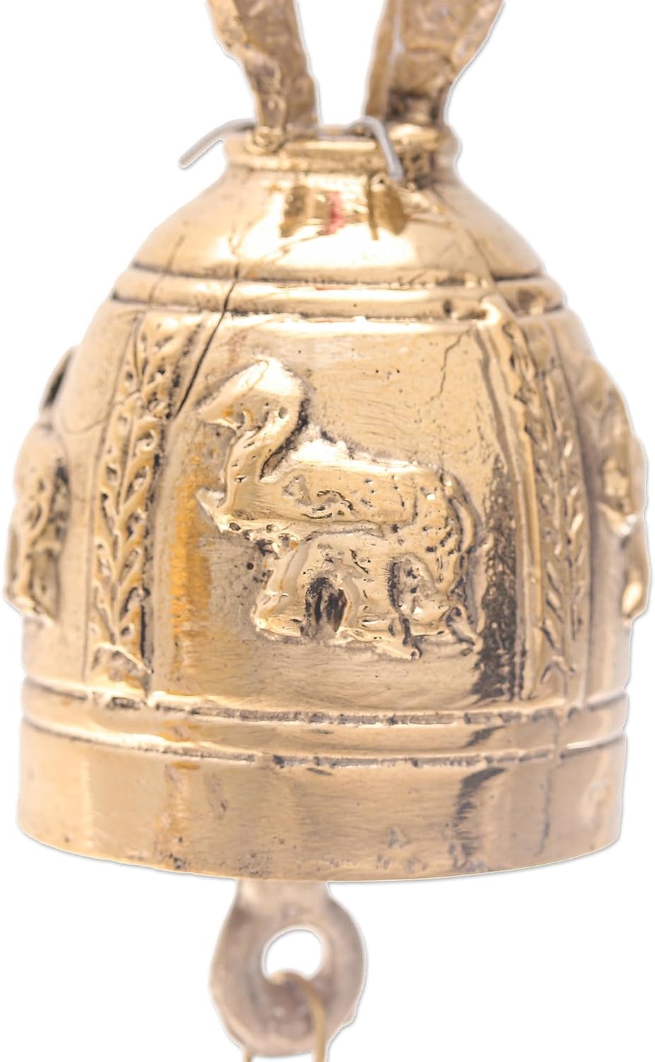 NOVICA Elephant Bell Brass Bell Ornaments (Pair)