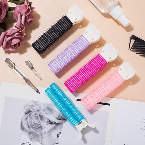 Miniatura 3 de OIIKI Pinzas voluminizadoras para el cabello, 11 unidades, pinzas de velcro para volumen, clips de volumen para raíces, clip de volumen de raíz de