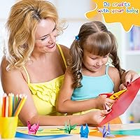 Vista 4 de 1000 hojas de papel de construcción a granel, suministros escolares de 9 x 12 pulgadas, papel clásico pesado para niños y adultos, dibujo