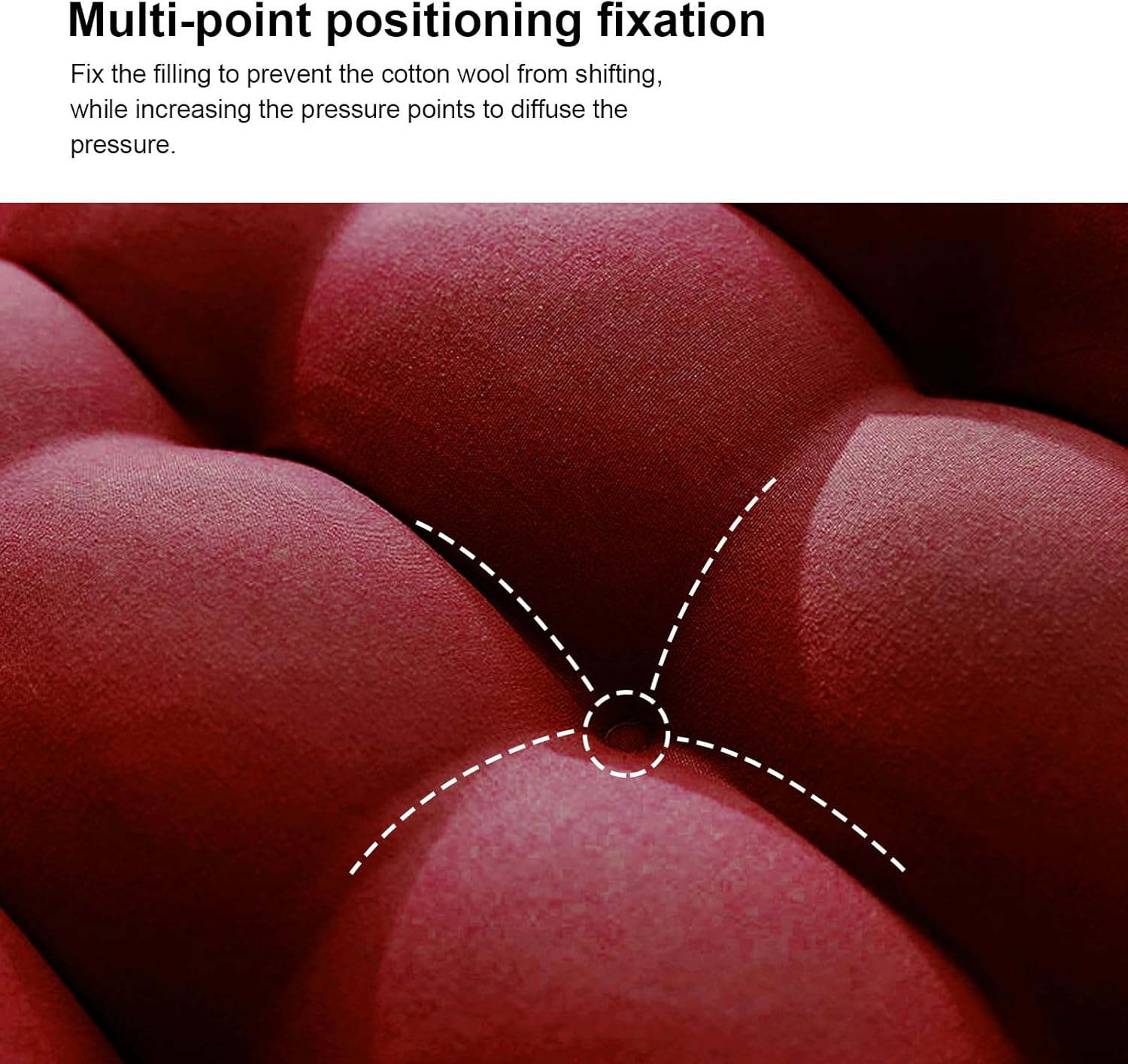 ERWUDEling Patio Lounge Chair Cushion, Waterproof Lounge Chair Cushion, Thickened 67 x 19 x 4 Inch Zero Gravity Chair Cushion for Outdoor Indoor Furniture, Home and Office, Wine red (Only Cushion)