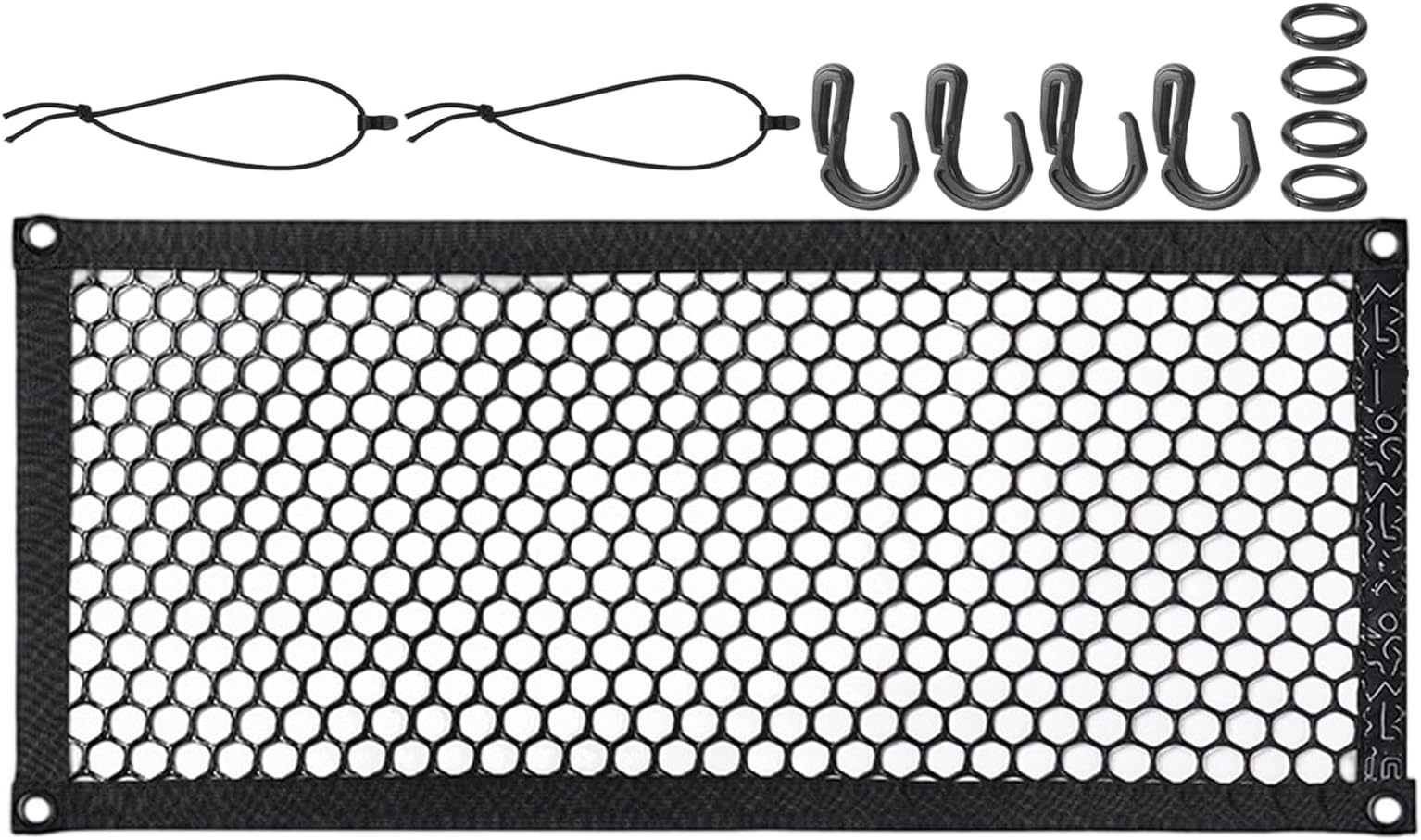 SUV Cargo Net | Boot Load Securing Net with Storage Compartment - Vehicle Net Storage Compartment for Storage, for SUV Pickup Van Motorhome Saloon Camping Everyday Offroad