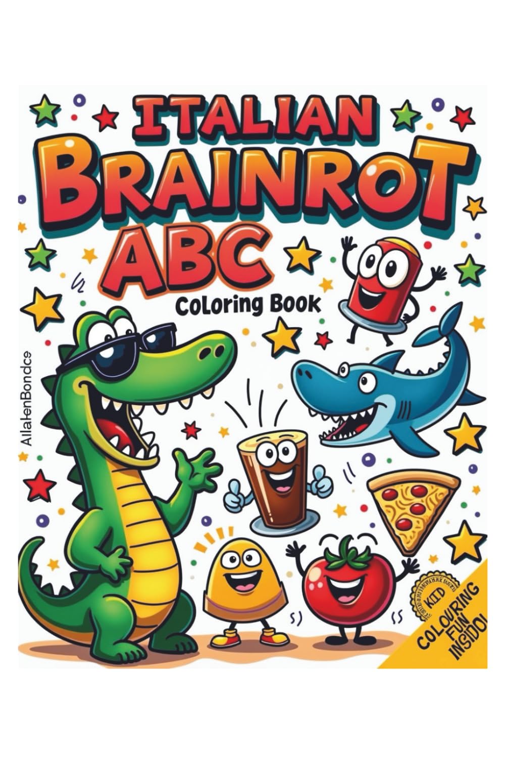 Italian Brainrot ABC Coloring Book for Kids
