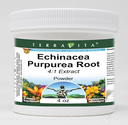 TerraVita Polvo de extracto de raíz de Echinacea Purpurea 41 (4 oz, ZIN 523032)