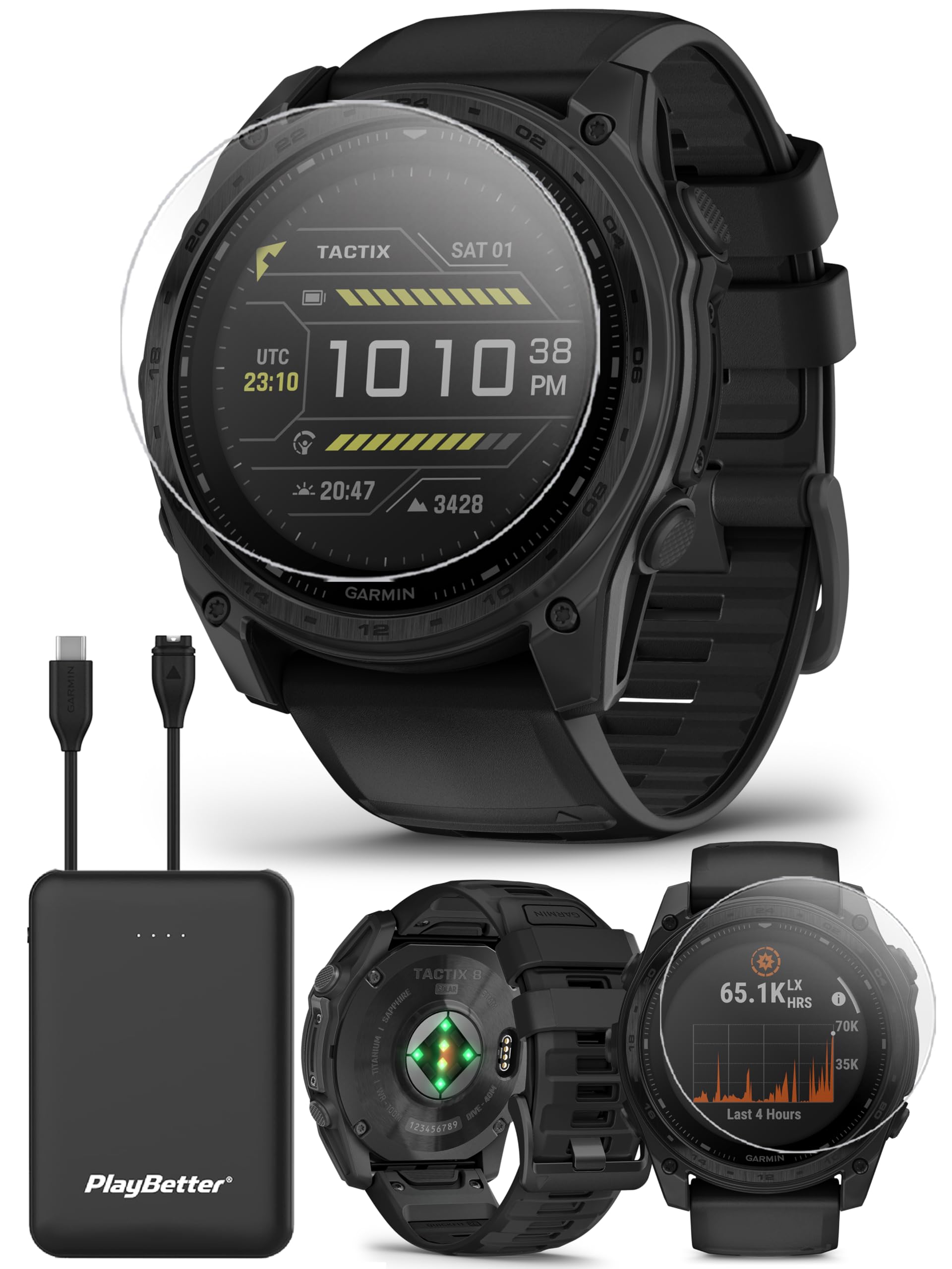 Amazon.com: Garmin tactix 8 Solar: AB Elite (51mm) Premium
