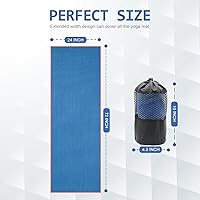 Vista 8 de Eunzel Paquete de 2 Toallas de Yoga Caliente con Punto de Agarre, Toalla de Tapete de Yoga Antideslizante Absorbente de Sudor para Yoga Caliente