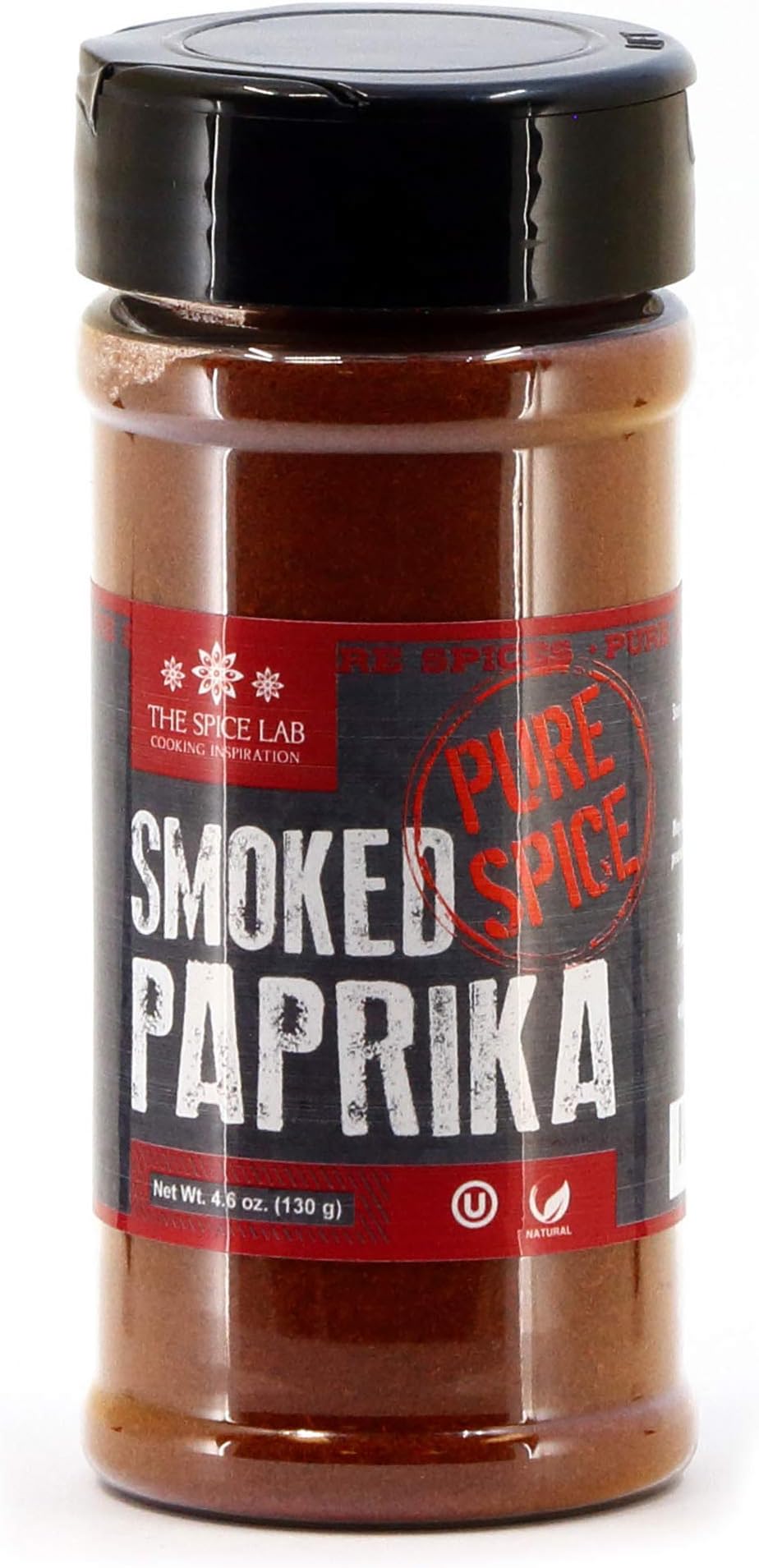 The Spice Lab Smoked Paprika Powder 4.1 oz – Premium Smoked Paprika Spice, Shaker Jar, Perfect for BBQ, Meat Rubs, Grilling, Vegetables & Cooking