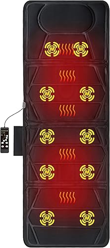 FIVE S FS8831 Masajeador con calor, 10 nodos de masaje para hombros, espalda, lumbar, muslos/piernas (negro)