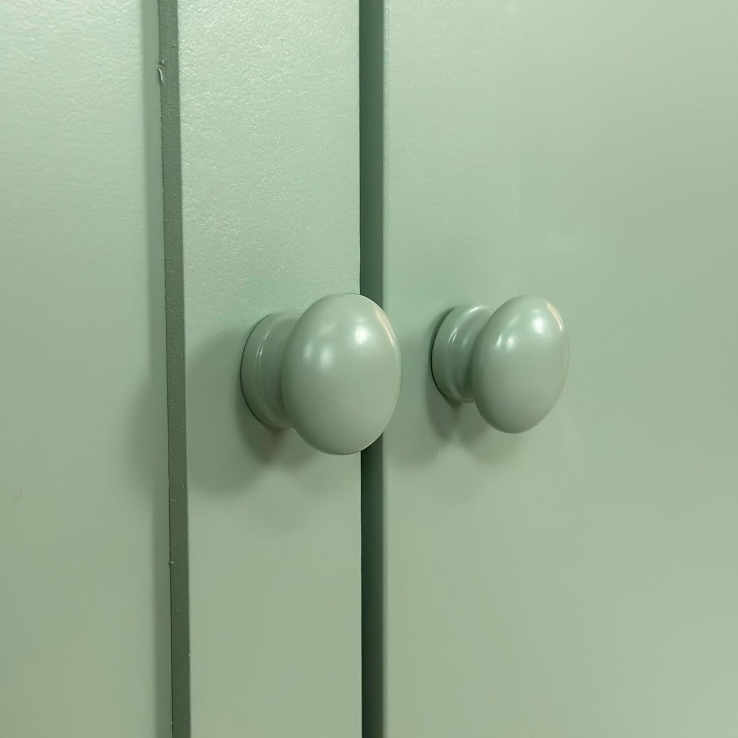 Modern Sideboard Buffet Cabinet with 4 Doors, 60in Kitchen Storage Cabinets with Solid Wood Pulls, Large Credenza Console Entryway Console Table for Living Room Hallway Bedroom, Mint Green