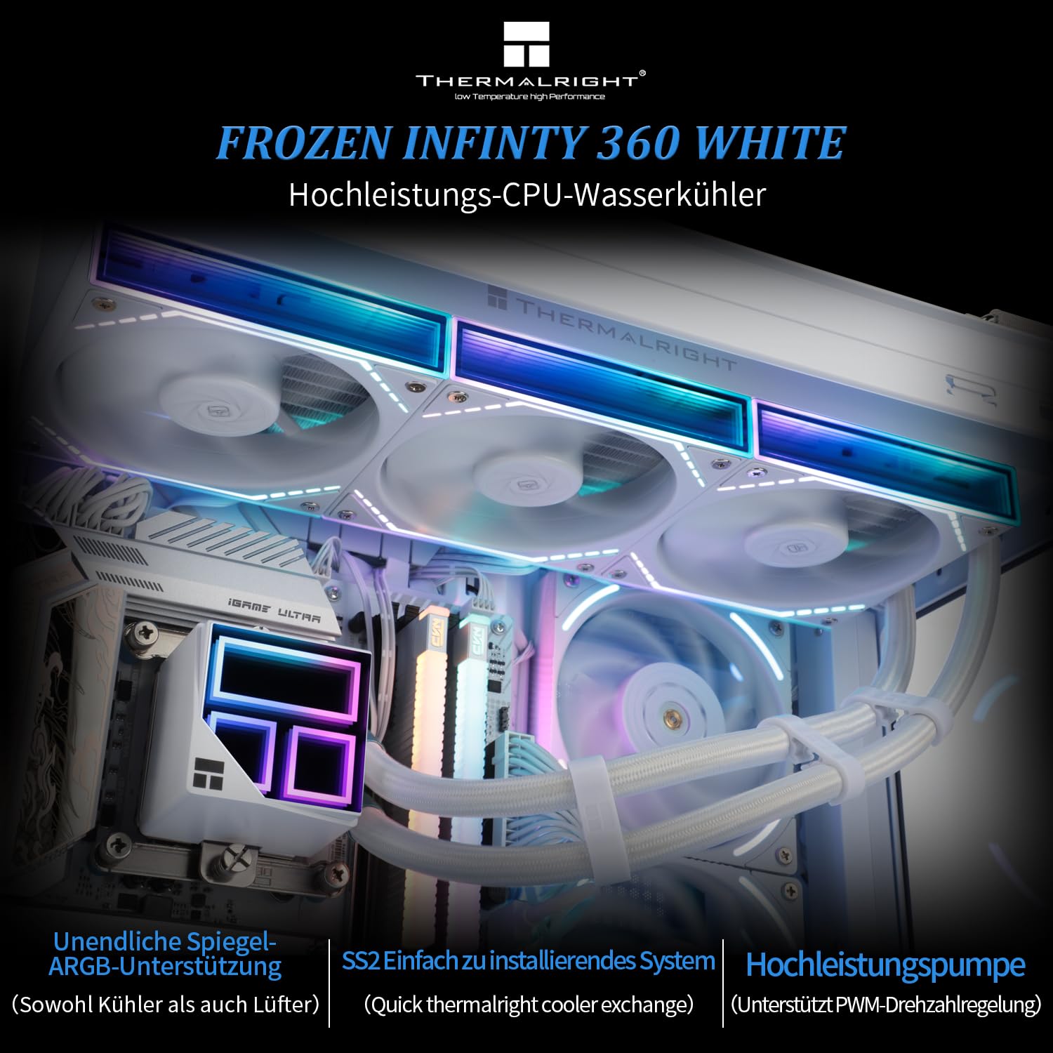 Thermalright Frozen Infinity 360 WHITE Water Cooler for CPU, 360