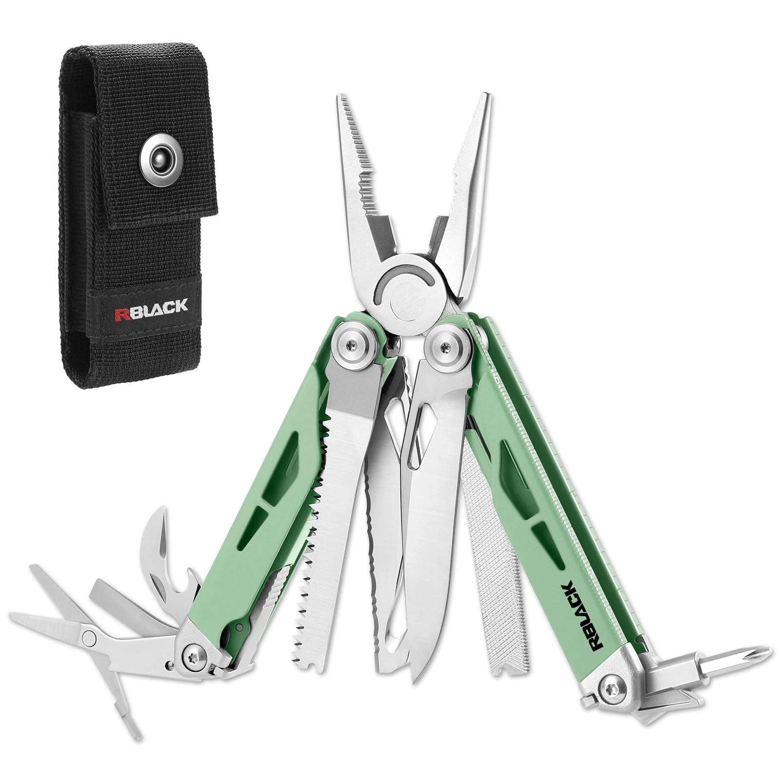 Multitool, 21-in-1 Multi Tool Pliers with Safety Locking and Spring ...