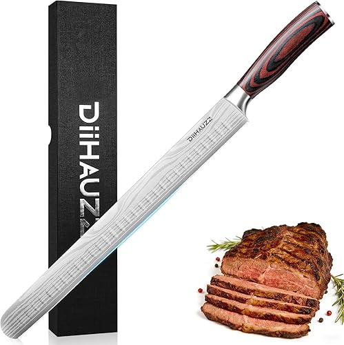 Miniatura 12 de Cuchillo de filete de 7 pulgadas, cuchillo afilado para deshuesar de acero inoxidable de alto carbono para cortar carne de pescado, carne de aves de