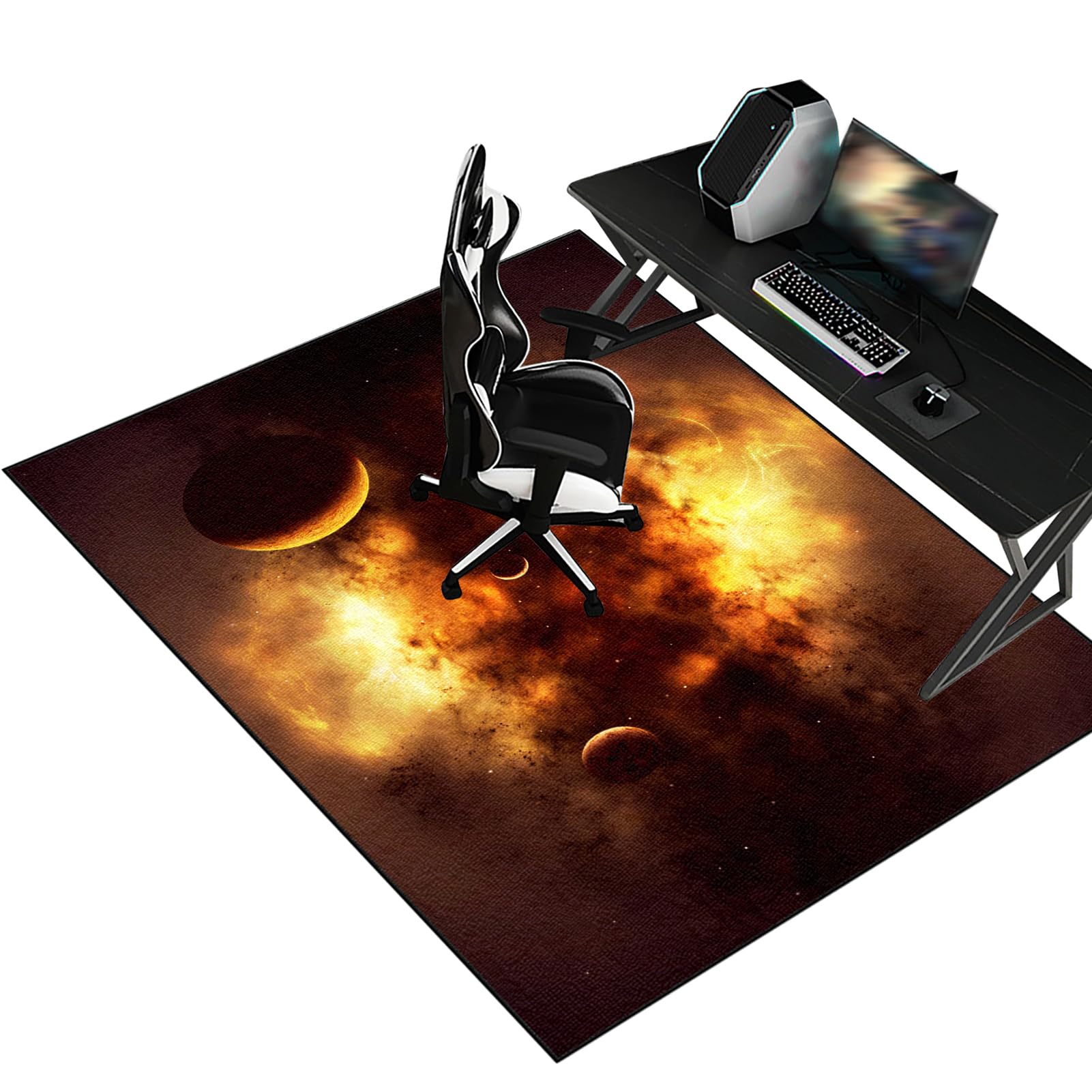 Heavy Duty Office Gaming Chair Mats for Carpeted and Hardwood Floor Desk Chair Mat Carpet Protector Chair Mat for Home and Office Hard-Floor Chair Mats Floor Mat for Office Chair 160 x 200 cm