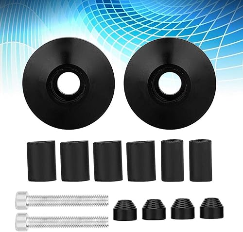 Miniatura 5 de Acouto Kit de extremo de manillar de motocicleta, 1 par universal CNC aleación de aluminio motocicleta motocicleta mango mango mango extremo enchufe