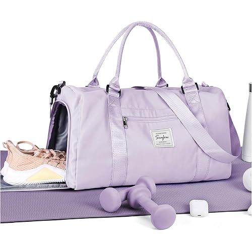 Gym Bag Womens,Travel Duffel Carry on Bag Sport Tote Bag Weekend Overnight Bag