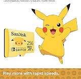 SANDISK microSDXC Produit sous Licence pour Les Consoles Nintendo Switch, Pokémon Pikachu 256 Go (UHS-I Carte, jusqu'à 100 Mo/s, Class 10, U3, V30, 4K UHD) - 5