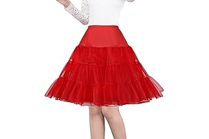 Women's Red Petticoats for Vintage & Rockabilly Vibes