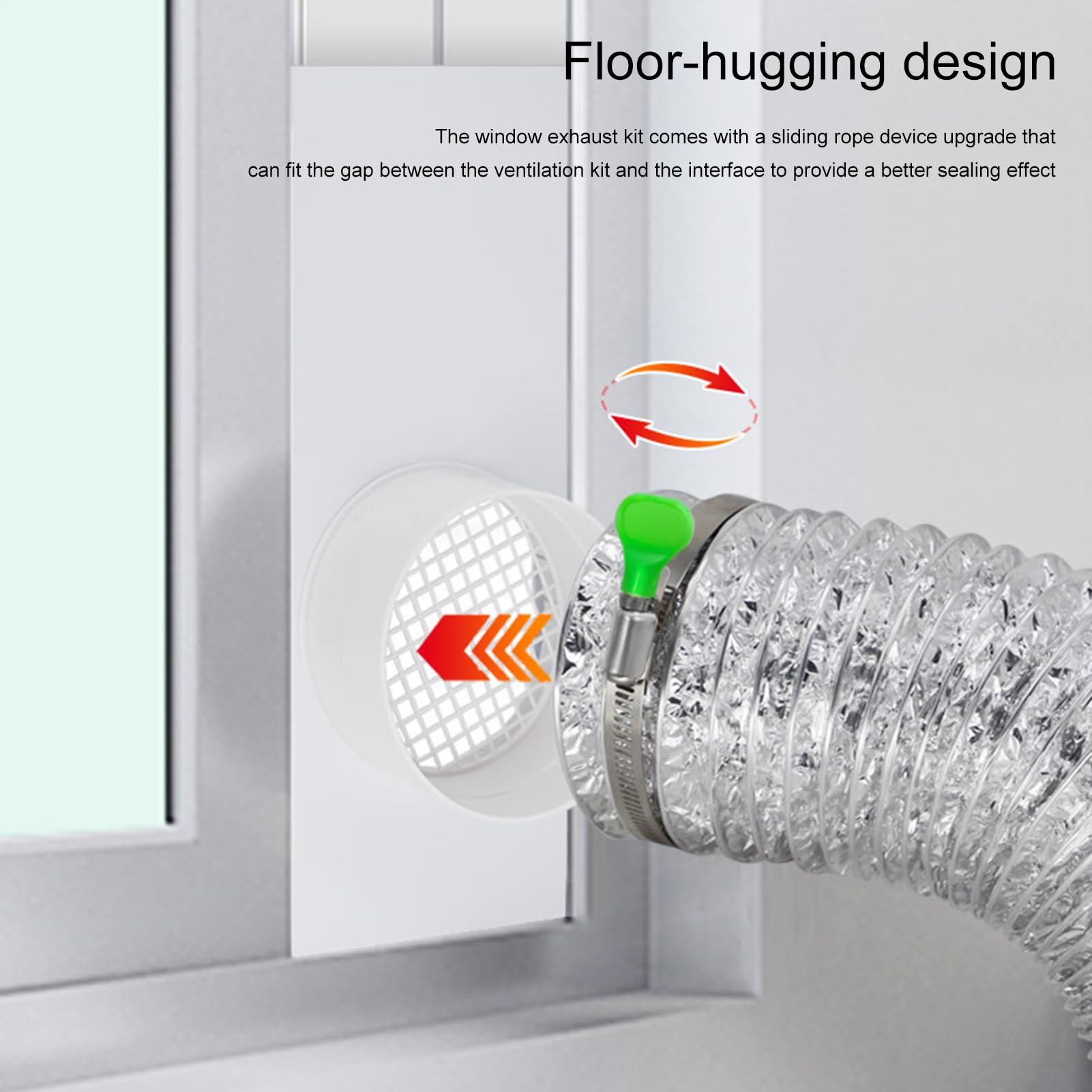Juego de conductos de ventana, kit de ventilación para secadora interior