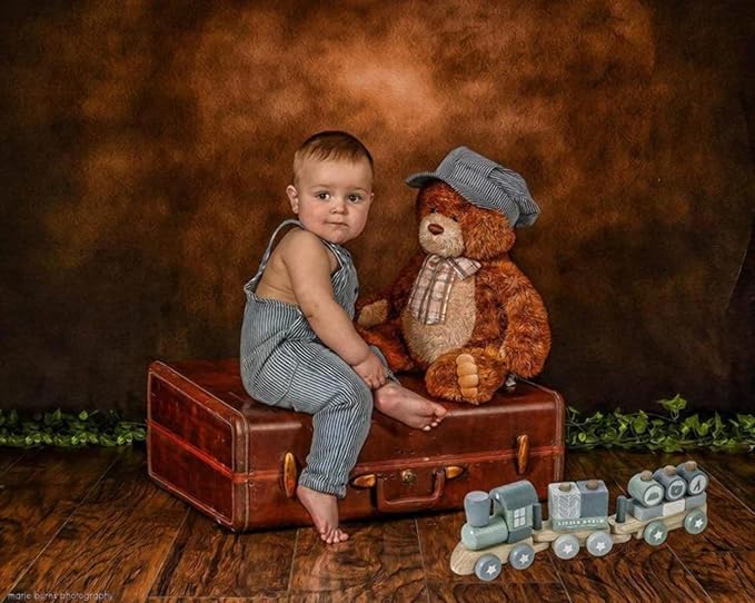 Fondo Fotográfico Kate 5x7ft Marrón para Retratos miniatura 3