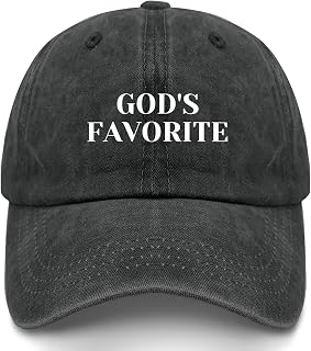 God's Favorite Hats for Womens Funny Washed Distressed Baseball Caps