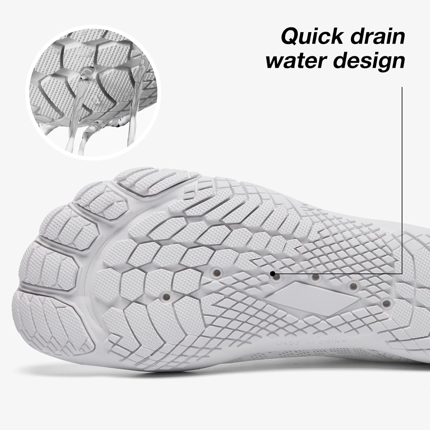 HIITAVE Beach Shoes Women Aqua Shoes Wide Toe Box Water Shoes