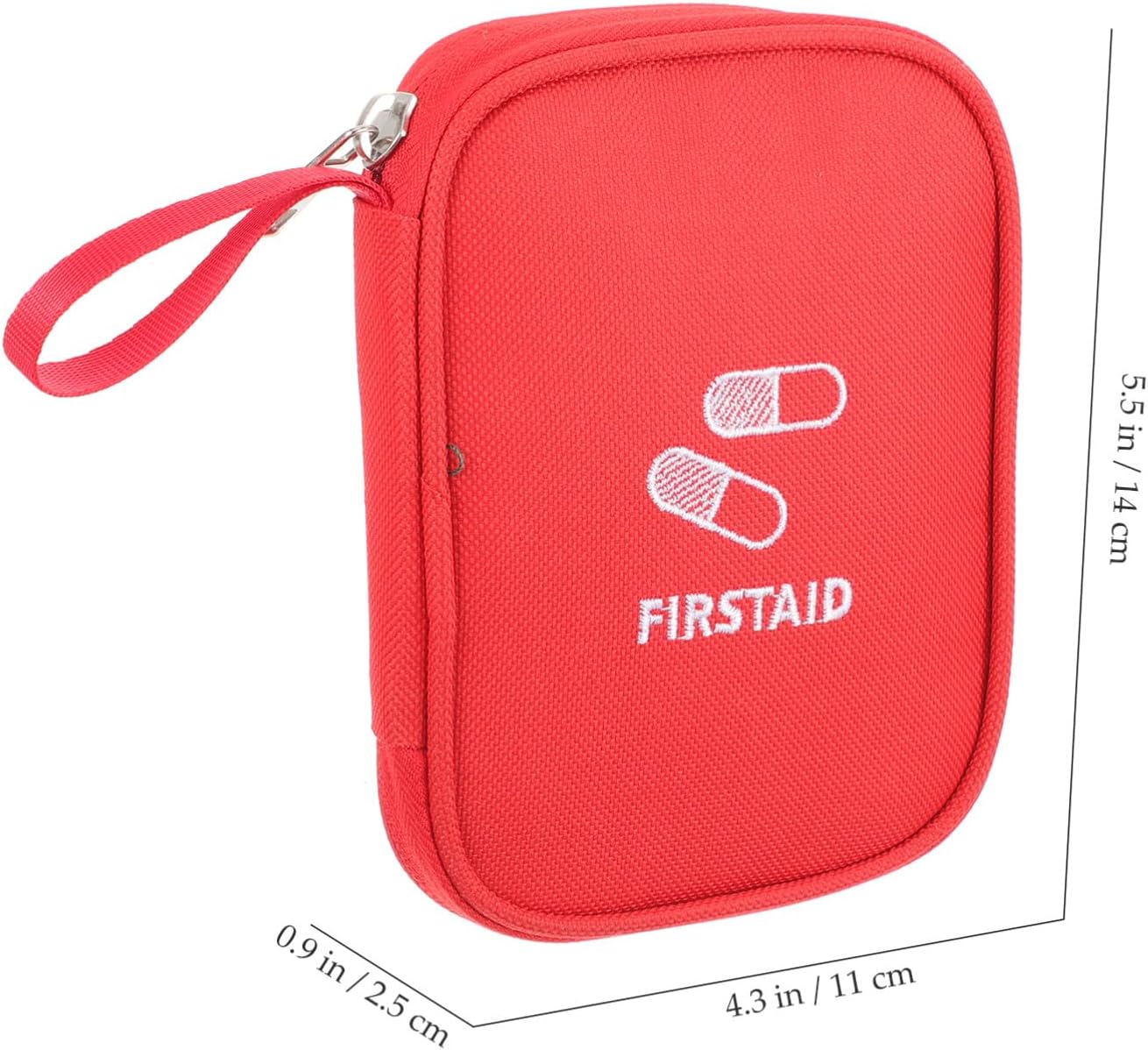 Portable Small First Aid Storage Bag Compact Organizer for Travel Hiking Camping Lightweight Medicine Storage Pouch Emergency Kit for Home Office Outdoors