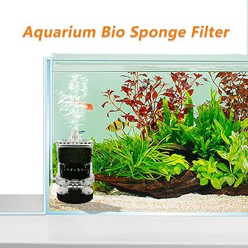 Mini Aquarium Filter Bio,Small Fish Tank Bio Sponge Filter,Small Fish Internal Filter for 1-30 Gal