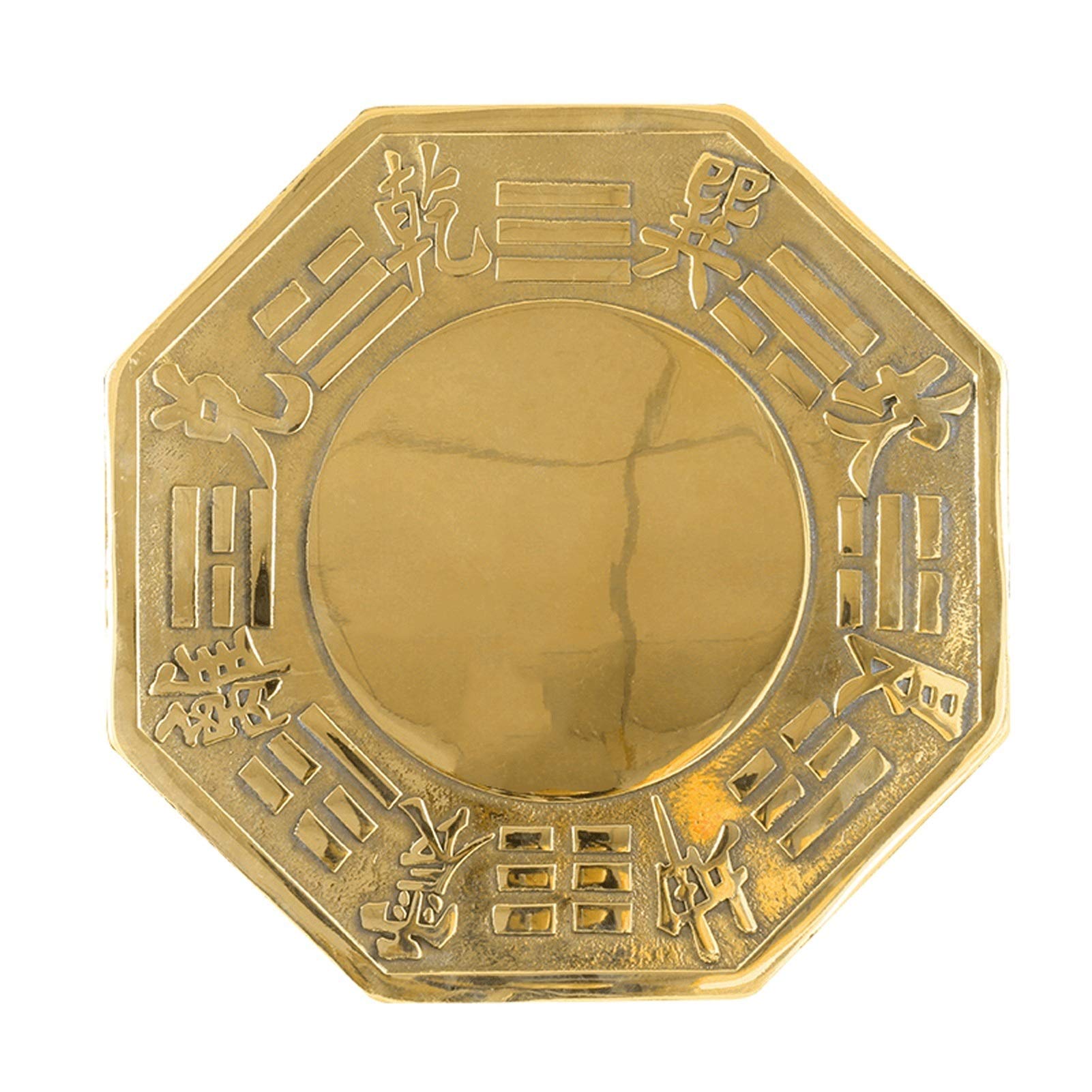 HDBCYUAZ Copper Mirror Feng Shui Bagua Convex MirrorFeng Home Supplies Decoration(8.5cm)