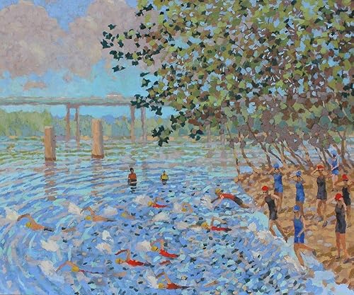 Posterazzi PDXAC002ALARGE Sports Suite Terra Swimmers - Impresión fotográfica (14.2 x 9.4 in), multicolor