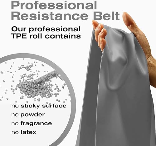 Miniatura 4 de Banda de resistencia elástica de 50 yardas para entrenamiento en casa, terapia física y yoga..