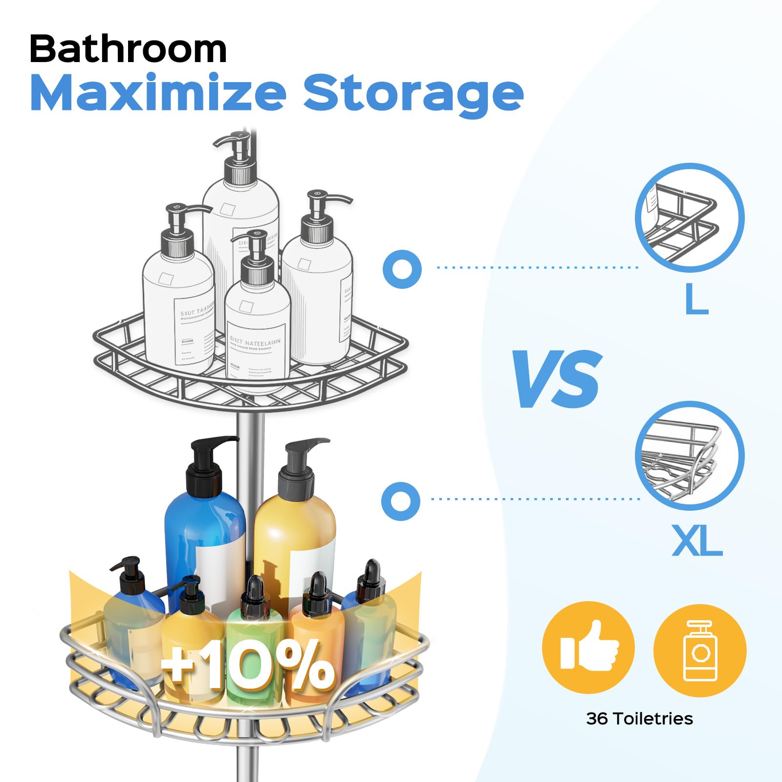 Corner Shower Caddy - Organize Your Shower! -2