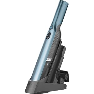 Shark WV201BLBRN WANDVAC Cordless Hand Vac, Lightweight and Portable at 1.4 lbs. with Powerful Suction, Charging Dock, One-Touch Empty for Car & Home, Cove Blue