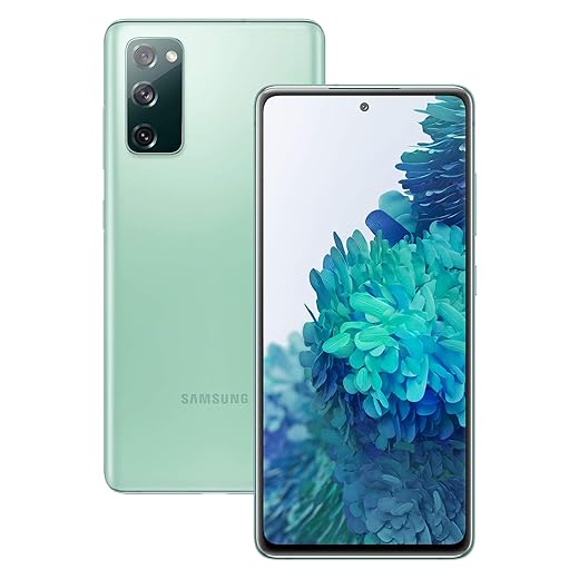 سامسونج جوال جالكسي اس 20 اف اي الجيل الخامس، هاتف ذكي بدون شريحة اتصال - كحلي كلاود (اصدار المملكة المتحدة)