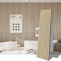 Vista 8 de Paquete de 2 paneles de pared 3D para despegar y pegar, paneles de pared para decoración de paredes interiores, tablones autoadhesivos que absorben