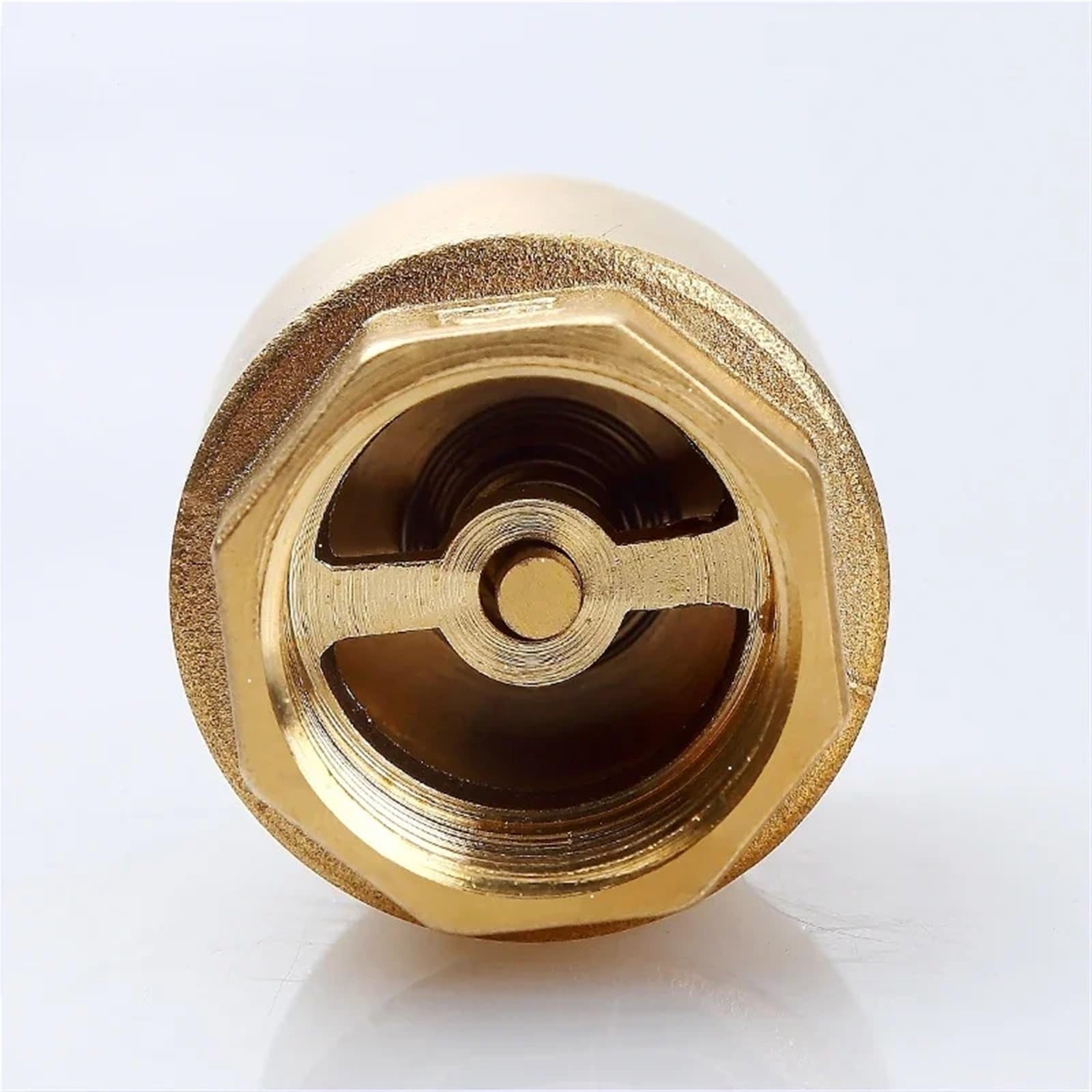 CYL-WST01 DN15/DN20/DN25 NPT Valvola di ritegno a molla in linea con filettatura femmina in ottone, diametro 25 mm, 200WOG, 1 pezzo (5,1 cm)