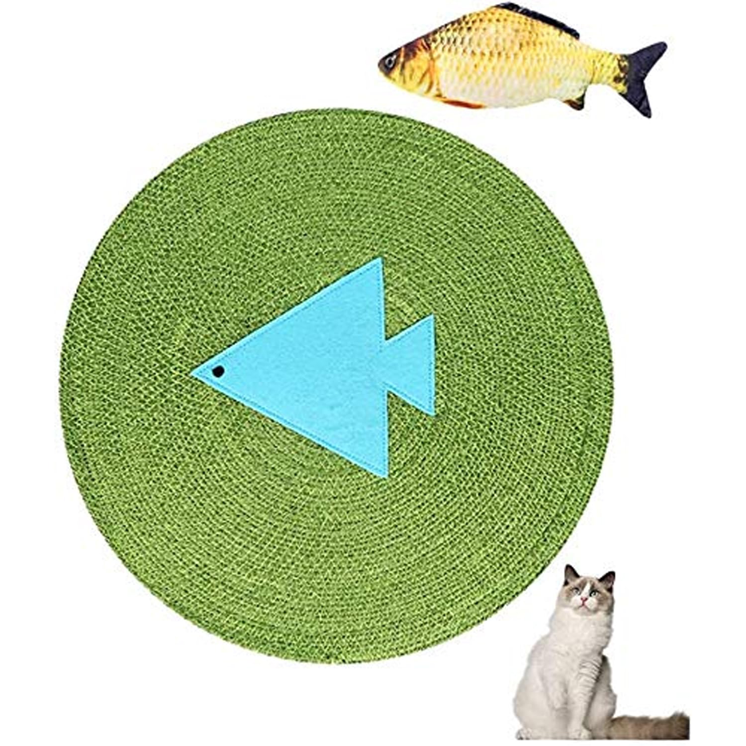Emily Pets Cat Scratching Carpet with Cat Toy, Natural Sisal Cat Mat Non-Slip Cat Scratching Rug for Cat Scratching Claws and Sleeping (B08XJP577M) Amazon Price History, Amazon Price Tracker