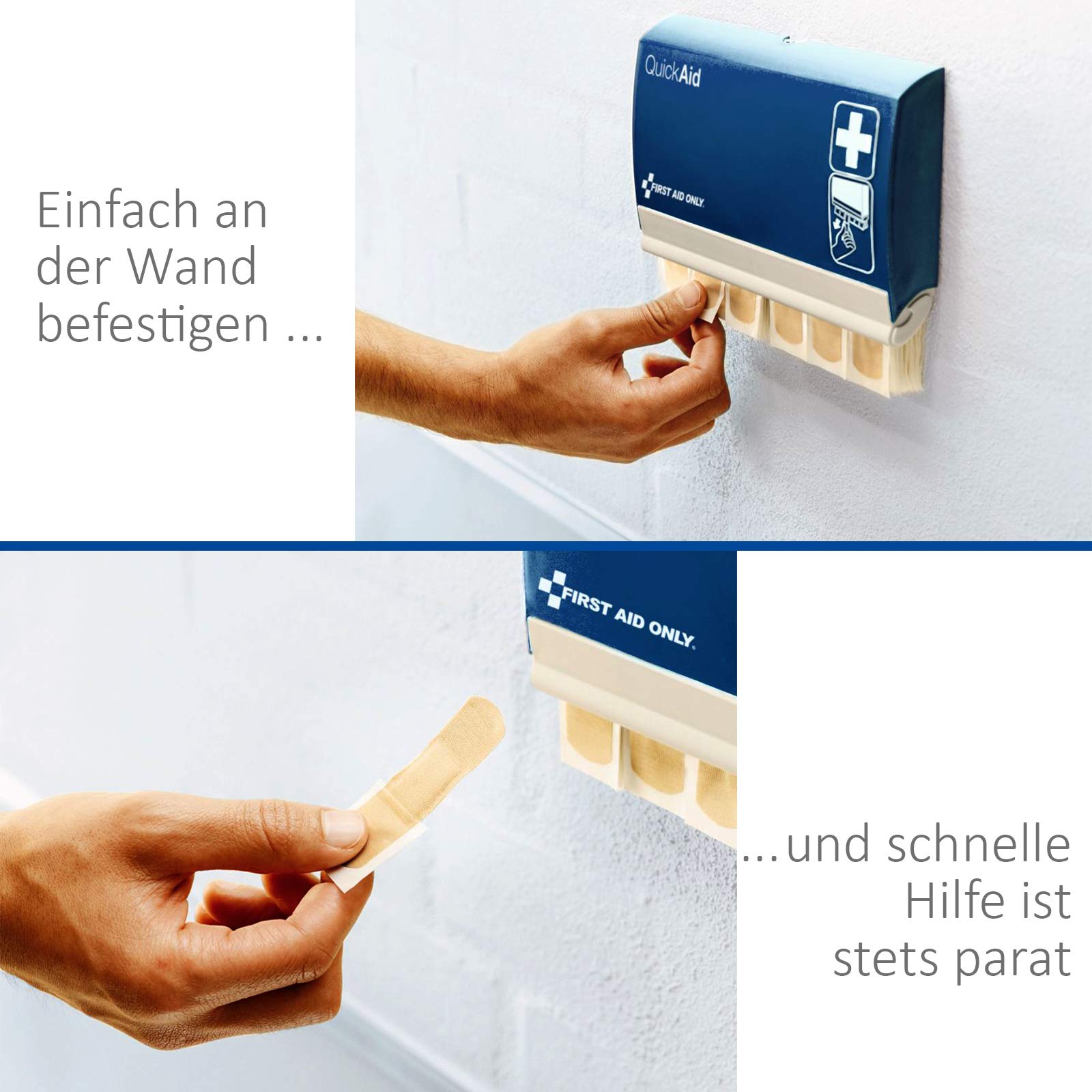 Westcott 90027-44002 Kombipack Easy Grip Scheren Set und Quick Aid Pflasterspendersystem Elastic