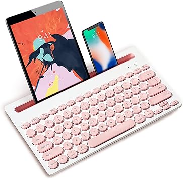 Amazon Co Jp ワイヤレスキーボード Bluetoothタブレット用キーボーホスマホ用コンパクトかわいいキーボードピンク 3台デバイス同時接続可能 マルチデバイス対応のワンキー切り替え機能付き 英語配列 Pc用 Mac用 Ios Android Windowsに適応 パソコン 周辺機器 Amazon Co Jp ワイヤレスキーボード Bluetoothタブレット用キーボーホスマホ用コンパクトかわいいキーボードピンク 3台デバイス同時接続可能 マルチデバイス対応のワンキー切り替え機能付き 英語配列 Pc用 Mac用 Ios Android Windowsに適応 パソコン 周辺機器
