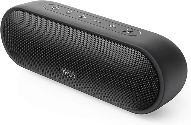 Upgraded Bluetooth Speaker Tribit MaxSound Plus 24W Portable Wireless Speakers with Bluetooth 5.0,Type C,Exceptional XBass,Audiobook EQ,IPX7 Waterproof,20-Hour Playtime,100ft Bluetooth Range