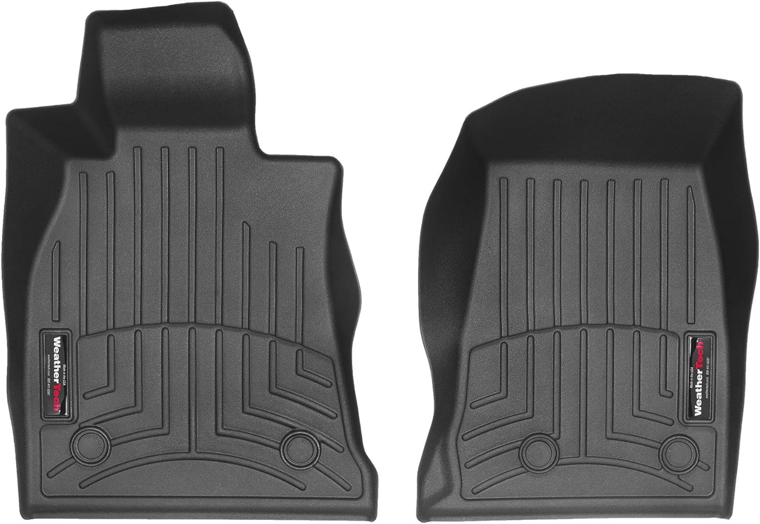 WeatherTech Custom Fit FloorLiners for Cadillac CT4, CT4-V, CT4-V Blackwing - 1st Row (4416181), Black
