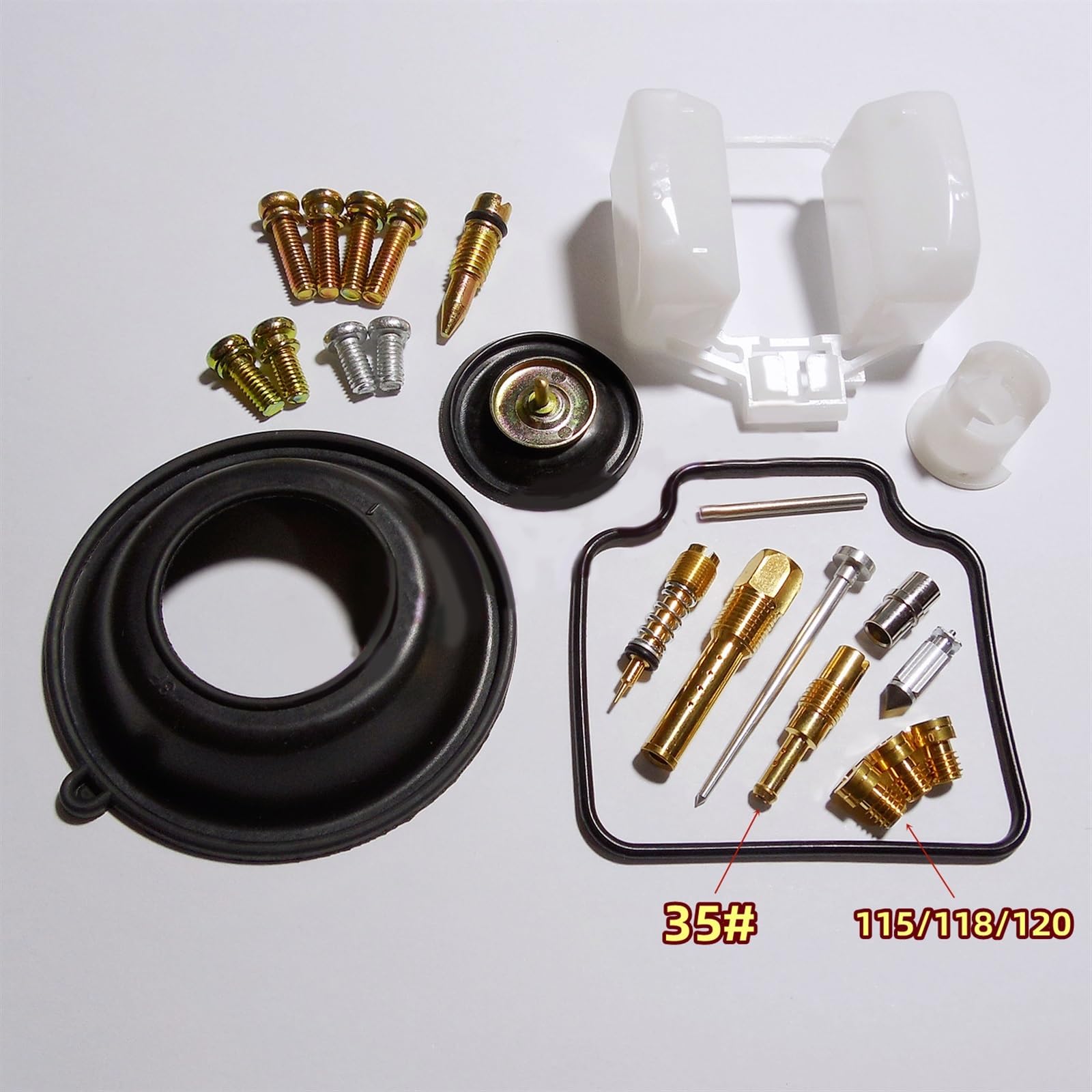 Kit De Reparación De Carburador De Motocicleta con Diafragma De Vacío Y Flotador para FTR223/SL230 Monocilíndrico