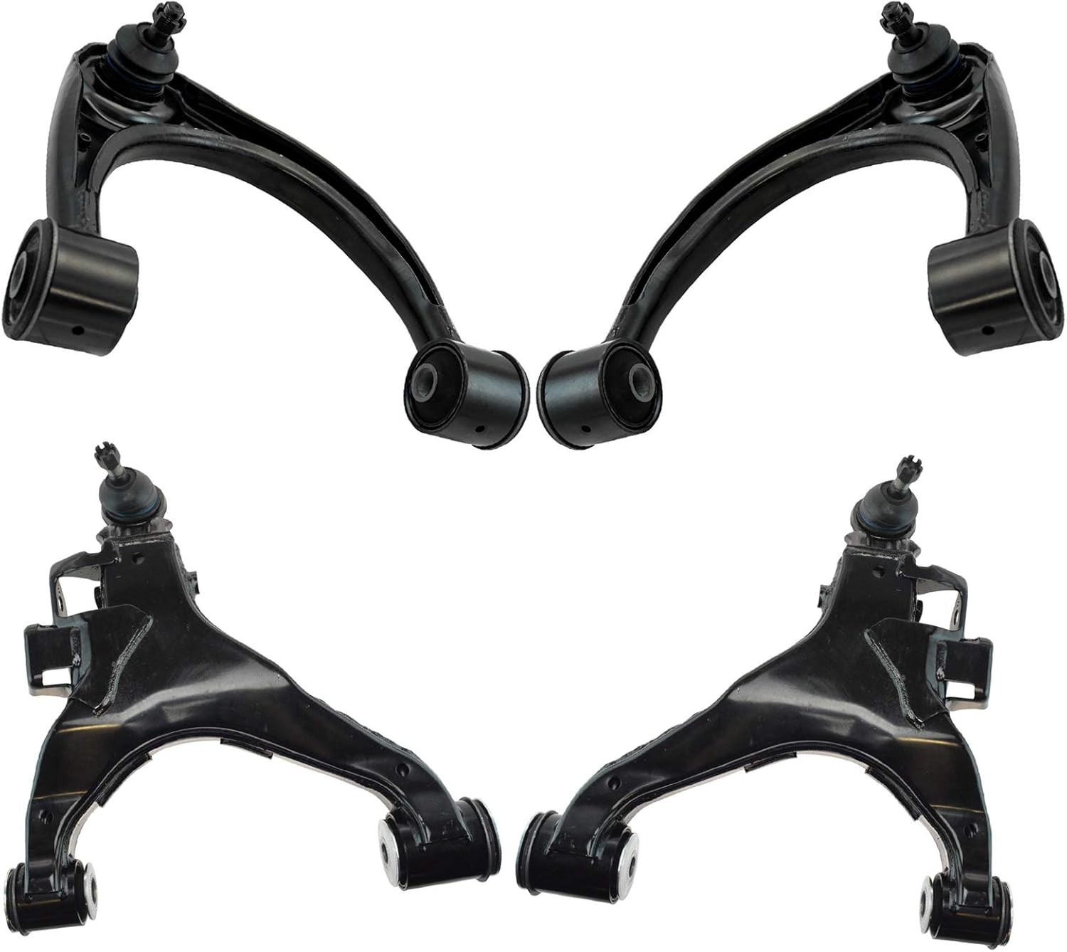TRQ Front Control Arm with Ball Joint Set Compatible with 2008-2019 Toyota Sequoia 2007-2019 Tundra