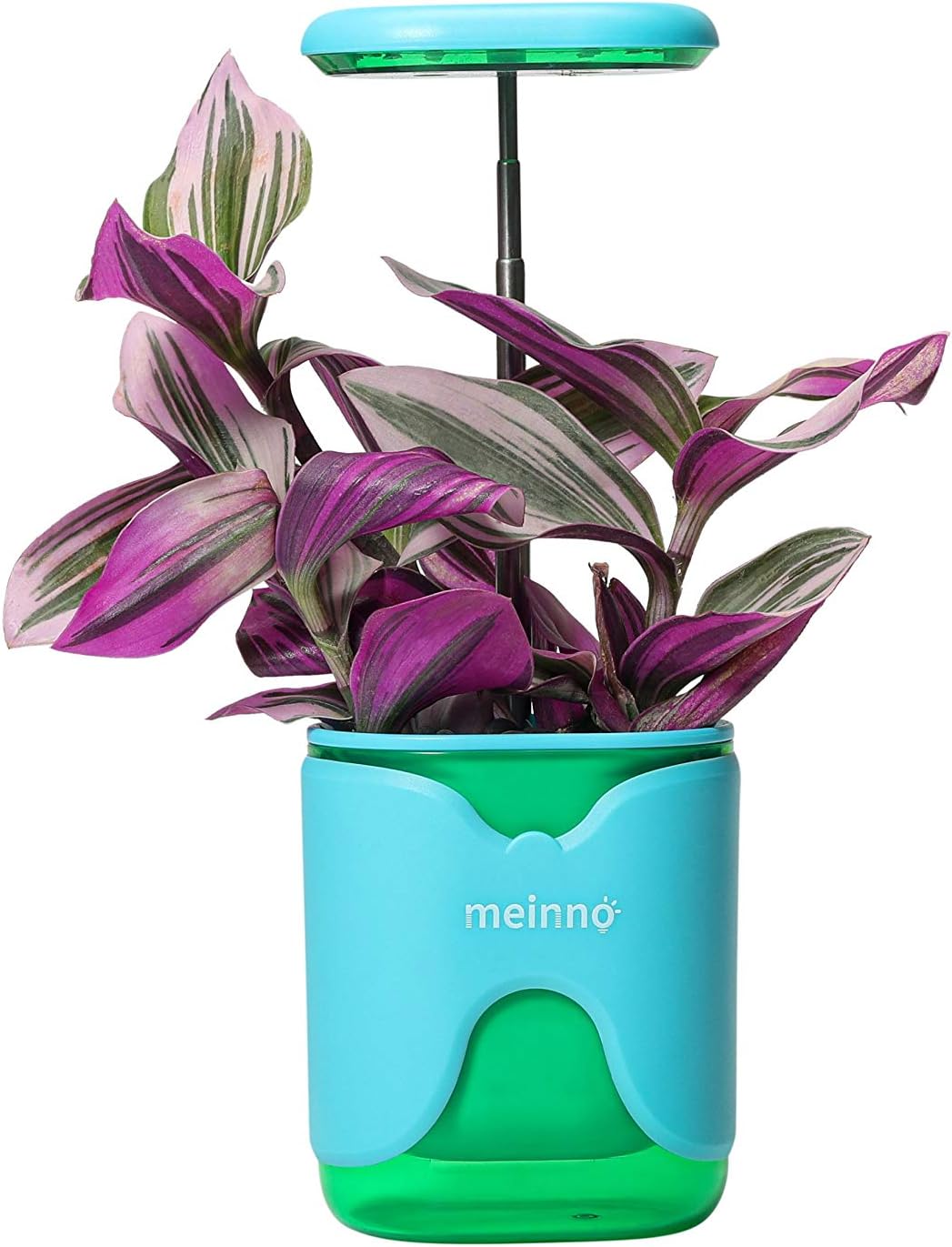 meinno A Tiny Garden in Your Palm. Growing is Fun Again.Telescopic LED Lights, Multiple mounts, and self-Watering System Brings Thriving Plants Everywhere. (Blue)