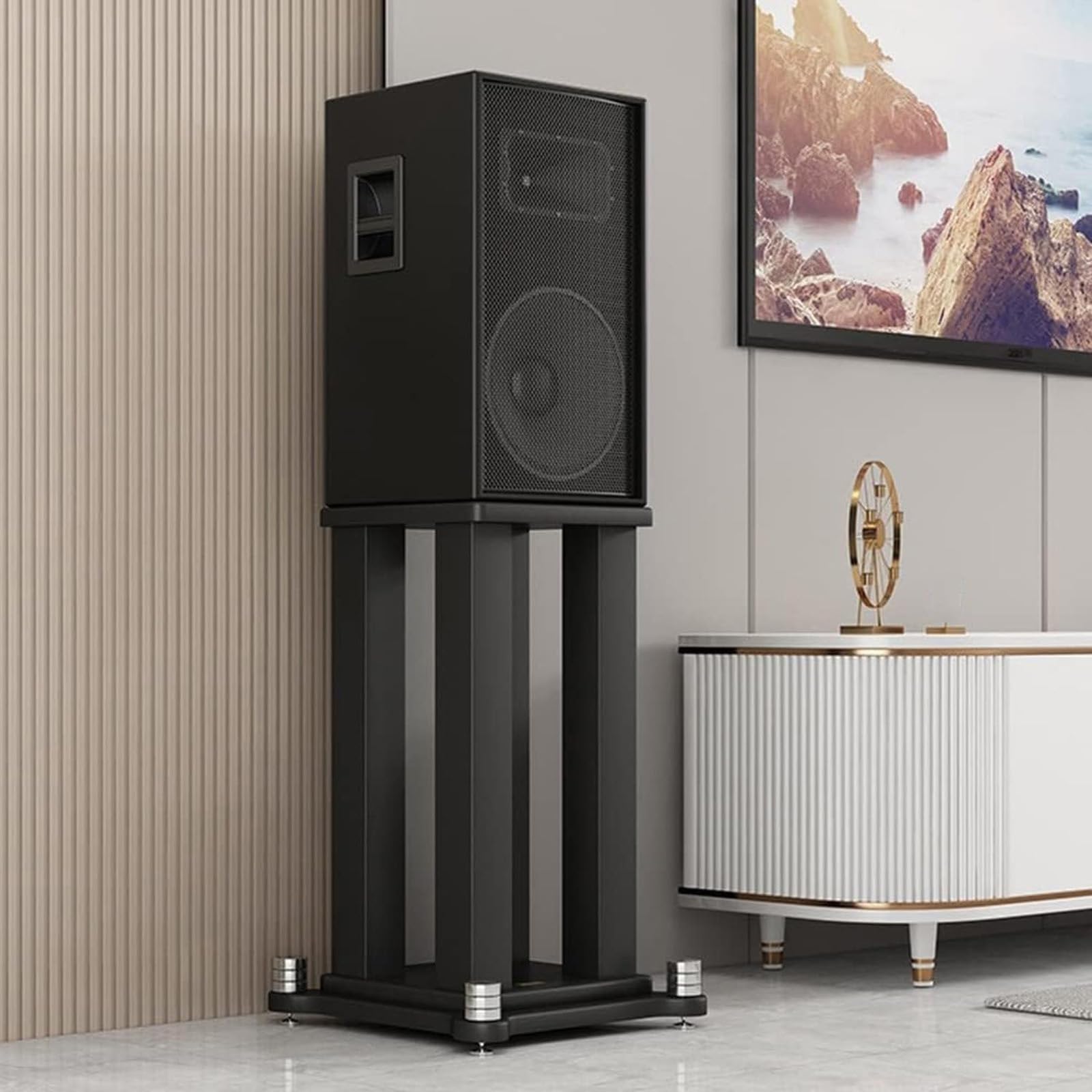 Soportes de suelo para altavoces de estantería y monitores de estudio