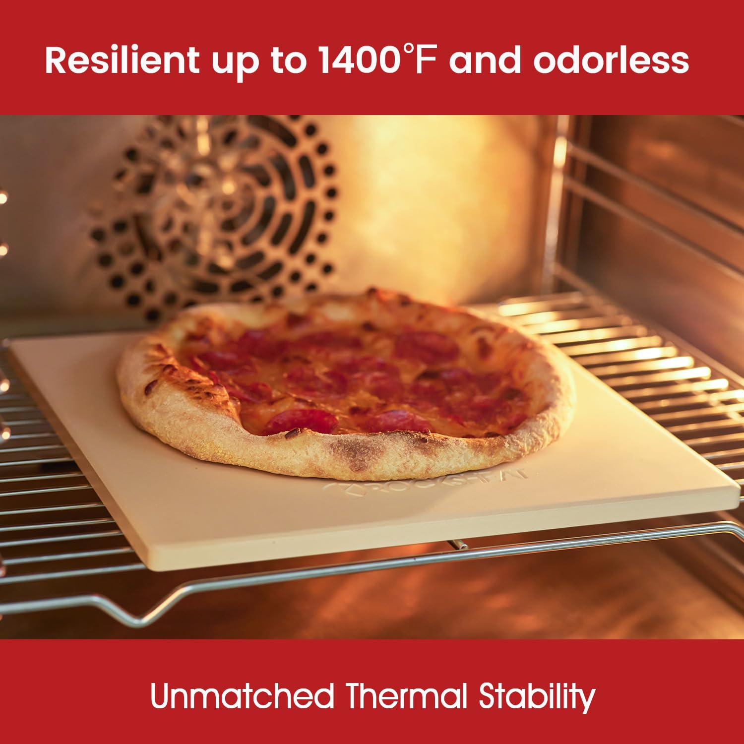 Pietre per pizza per forno e grill, pietra rettangolare per pizza da 30,5 cm × 30,5 cm, teglia per pane in cordierite, pietra da forno per cucinare pizza croccante, pane, torte e biscotti