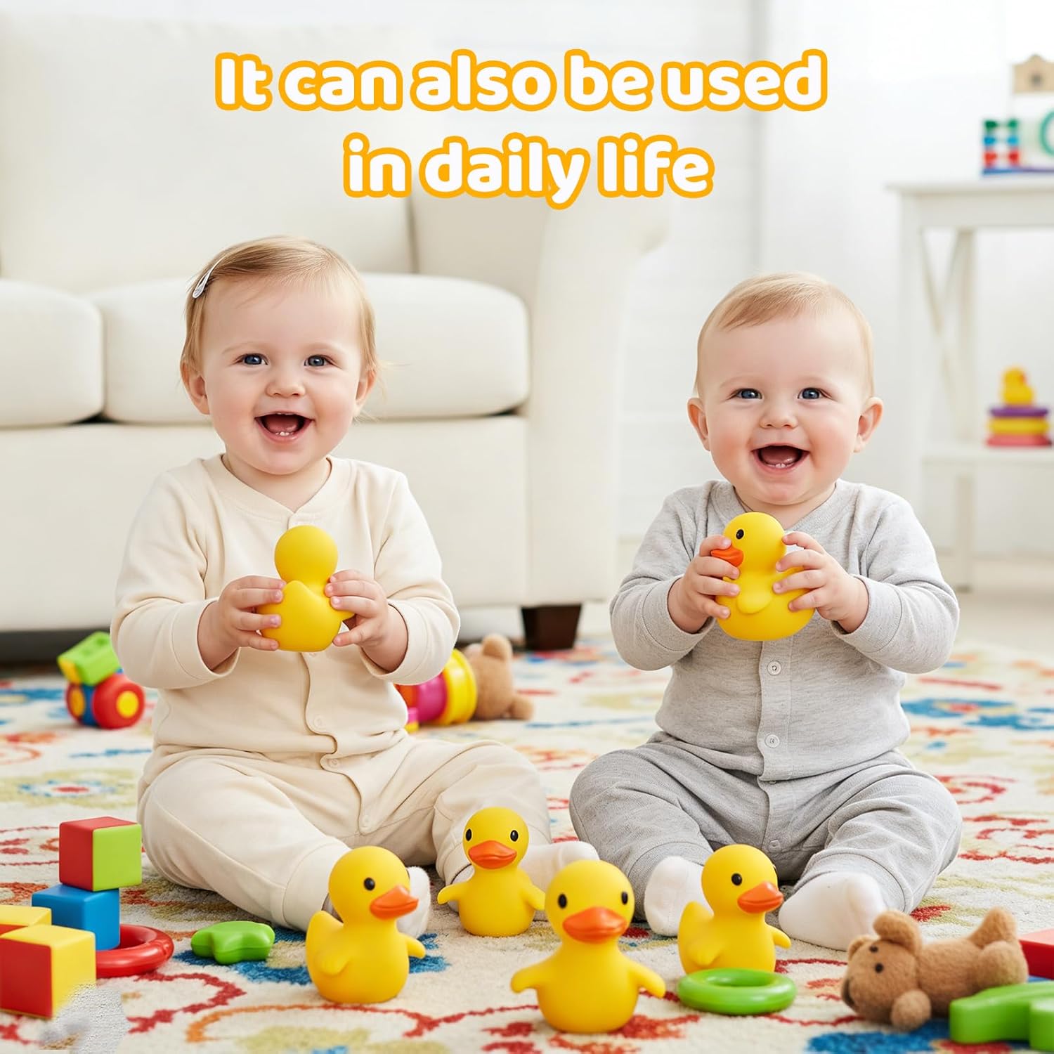 Tiny Marvels Baby Bath Toys for 6 Months & Up, Mold Free No Hole Bath Toys, BPA Free Floating Toddler Bath Toys, Safe Kids Bath Toys for Tub & Pool