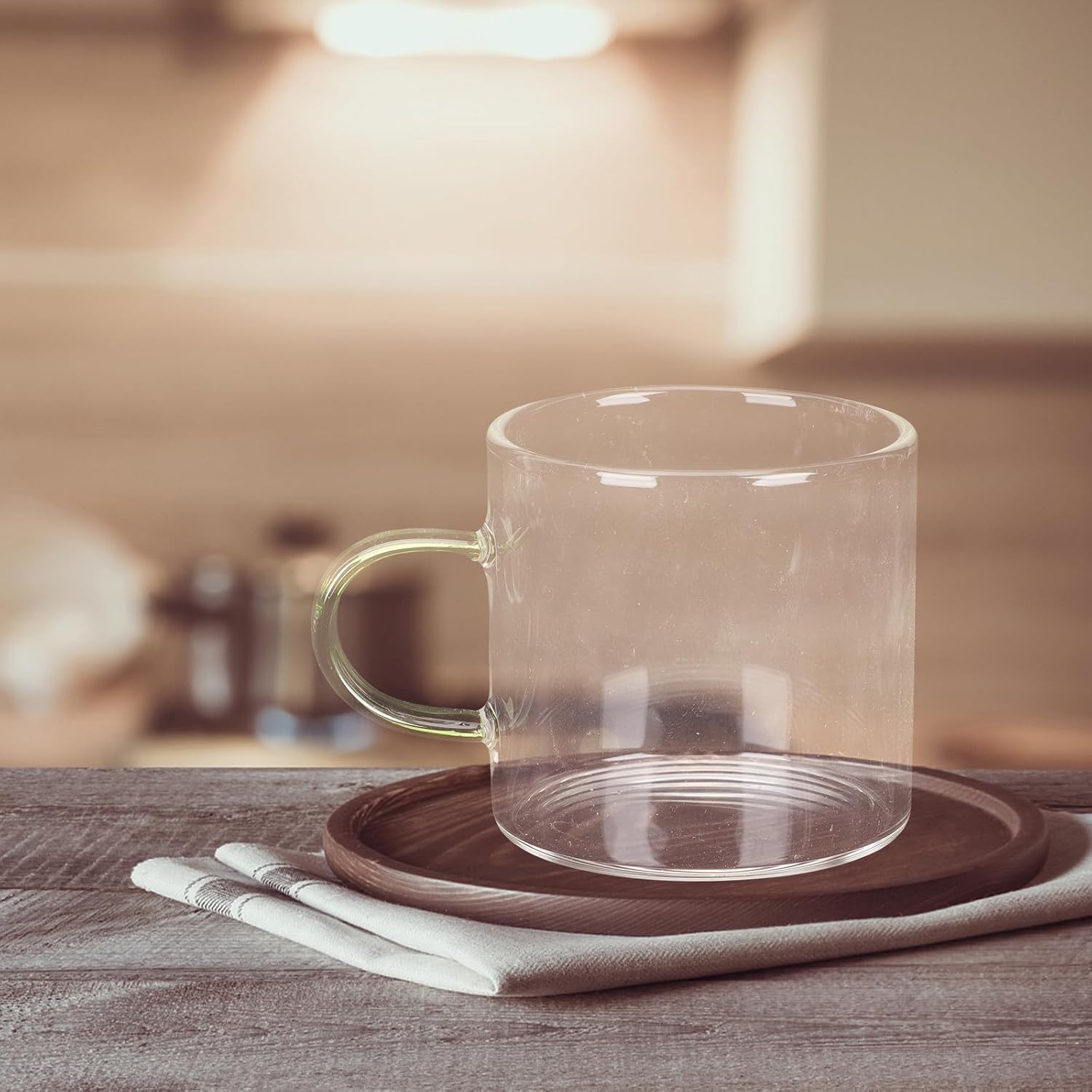 Alipis 4pcs Ml Glass Tea Cup with Handle for Hot Beverages and Tea