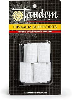 Tandem Sport Finger Supports - Elastic Finger Sleeves for Volleyball Support, Basketball Finger Sleeves and Finger Support for Sports - Reduces Swelling and Inflammation - Includes 10 Sleeves
